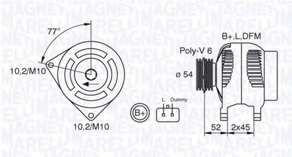 MAGNETI MARELLI 063321734010 Генератор