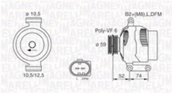 MAGNETI MARELLI 063730003010 Генератор