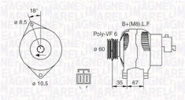 MAGNETI MARELLI 063730010010 Генератор