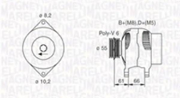 MAGNETI MARELLI 063730023010 Генератор