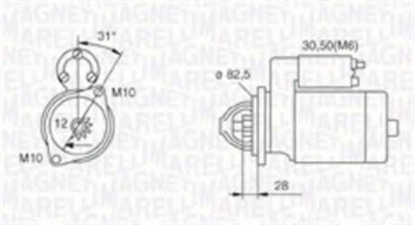 MAGNETI MARELLI 063720017010 Стартер