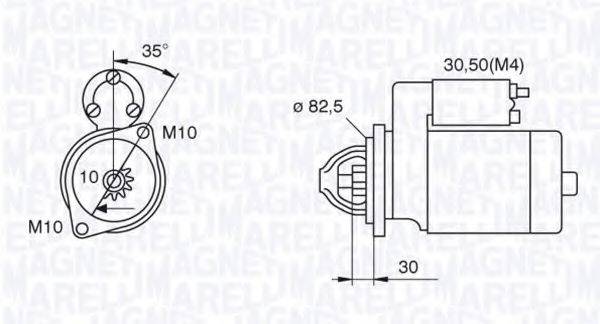 MAGNETI MARELLI 063521092500 Стартер