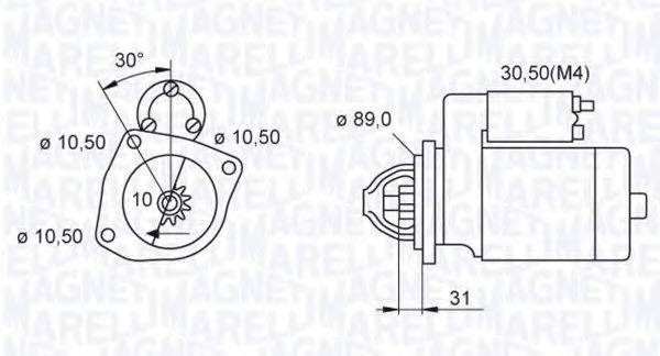 MAGNETI MARELLI 063522310290 Стартер