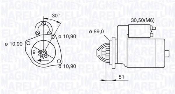 MAGNETI MARELLI 063523673030 Стартер