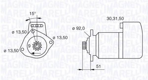 MAGNETI MARELLI 063524160780 Стартер