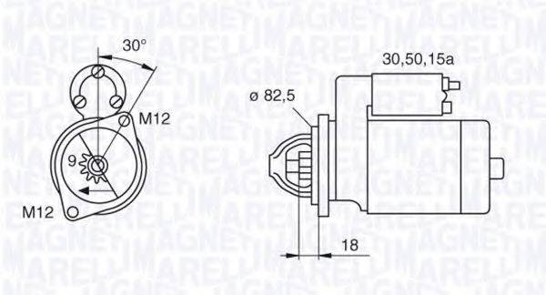 MAGNETI MARELLI 063521070680 Стартер