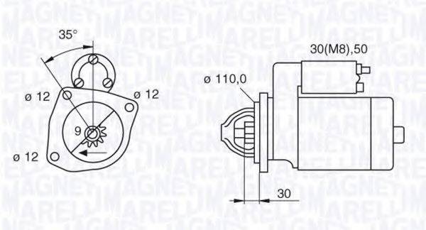 MAGNETI MARELLI 063522187030 Стартер