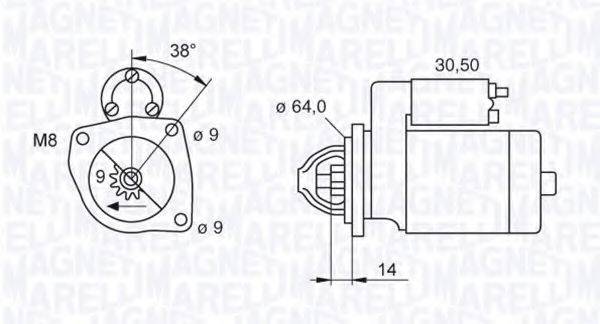 MAGNETI MARELLI 063520003200 Стартер