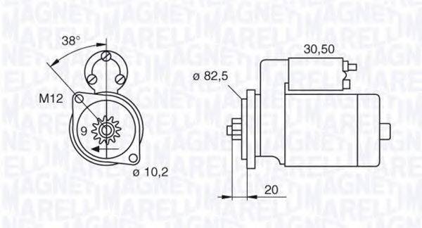 MAGNETI MARELLI 063522601010 Стартер