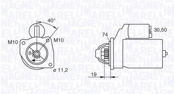 MAGNETI MARELLI 063522606010 Стартер