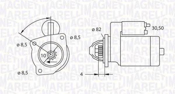 MAGNETI MARELLI 063523625010 Стартер