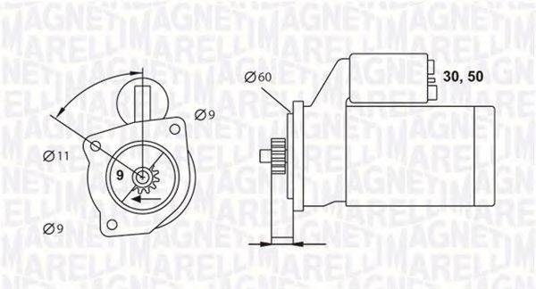 MAGNETI MARELLI 063523628010 Стартер