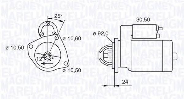 MAGNETI MARELLI 063280020010 Стартер