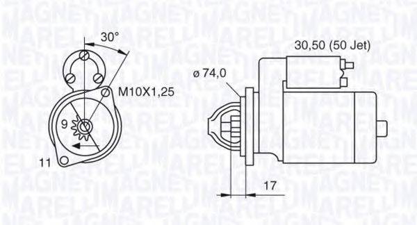 MAGNETI MARELLI 063280056010 Стартер