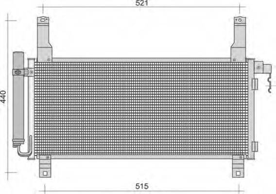 MAGNETI MARELLI 350203348000 Конденсатор, кондиціонер