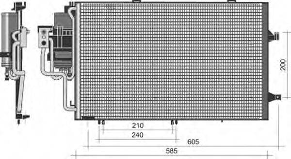 MAGNETI MARELLI 350203351000 Конденсатор, кондиціонер