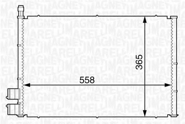 MAGNETI MARELLI 350203605000 Конденсатор, кондиціонер