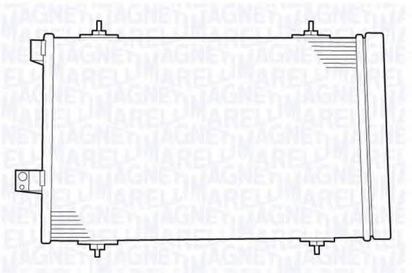 MAGNETI MARELLI 350203638000 Конденсатор, кондиціонер