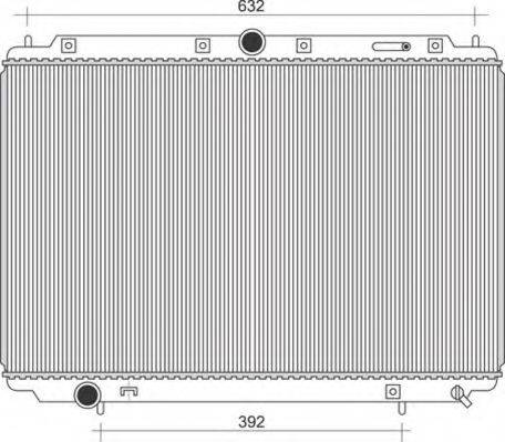 MAGNETI MARELLI 350213105500 Радіатор, охолодження двигуна