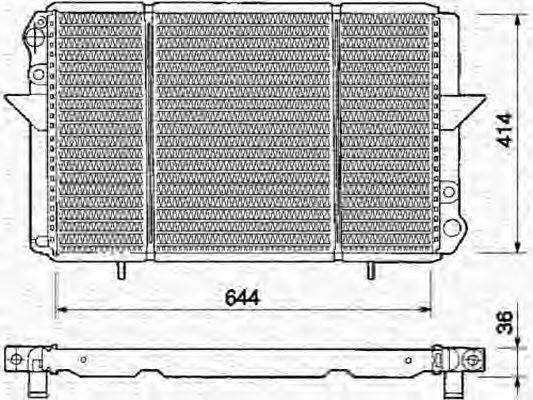 MAGNETI MARELLI 350213360000 Радіатор, охолодження двигуна