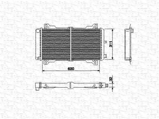 MAGNETI MARELLI 350213457000 Радіатор, охолодження двигуна