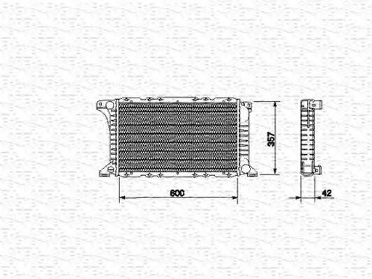 MAGNETI MARELLI 350213512000 Радіатор, охолодження двигуна