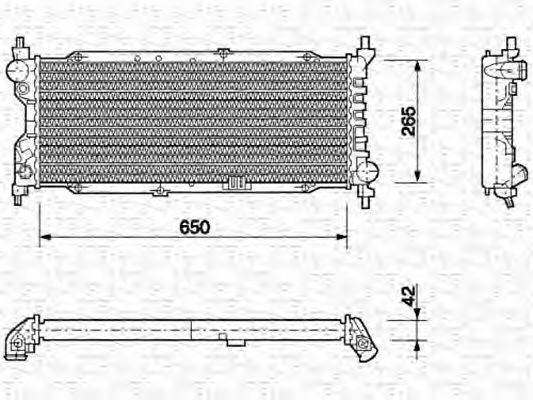 MAGNETI MARELLI 350213588000 Радіатор, охолодження двигуна