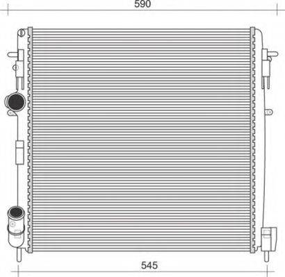 MAGNETI MARELLI 350213995000 Радіатор, охолодження двигуна