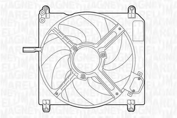 MAGNETI MARELLI 069422007010 Вентилятор, охолодження двигуна