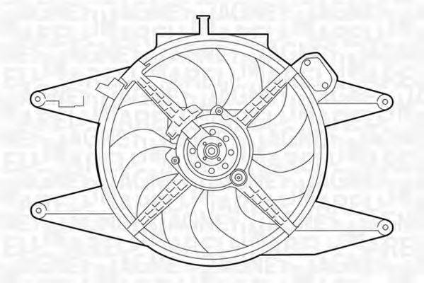 MAGNETI MARELLI 069422042010 Вентилятор, охолодження двигуна