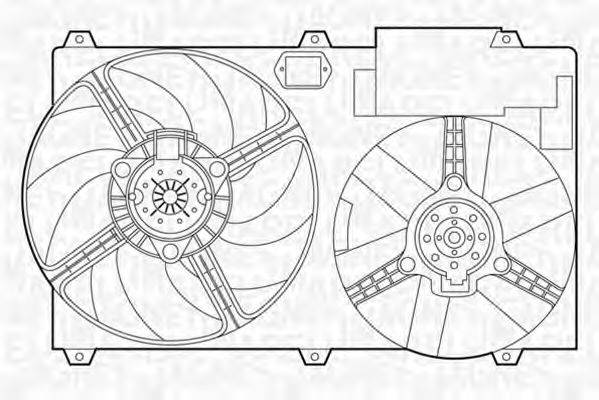 MAGNETI MARELLI 069422302010 Вентилятор, охолодження двигуна