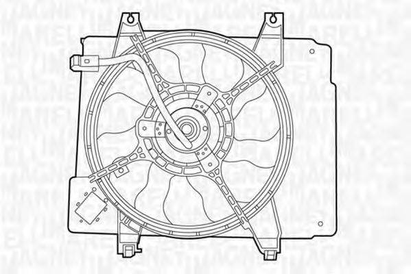 MAGNETI MARELLI 069422323010 Вентилятор, охолодження двигуна