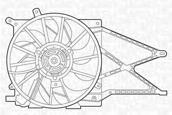 MAGNETI MARELLI 069422332010 Вентилятор, охолодження двигуна