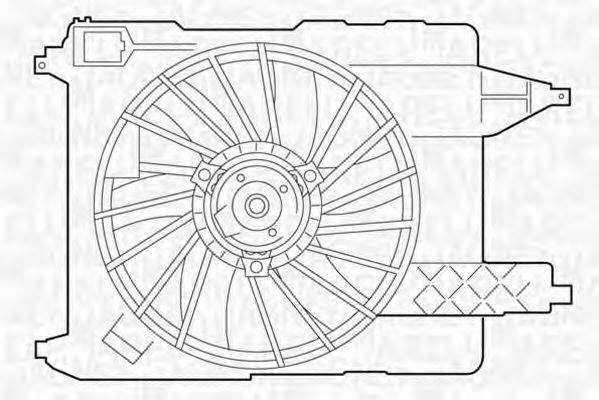 MAGNETI MARELLI 069422355010 Вентилятор, охолодження двигуна