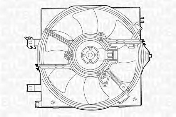 MAGNETI MARELLI 069422420010 Вентилятор, охолодження двигуна