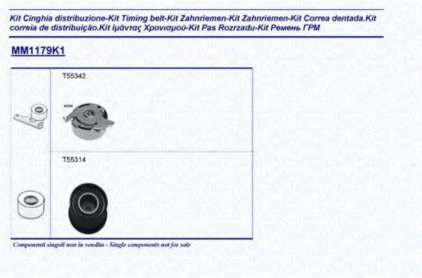 MAGNETI MARELLI 341311791101 Комплект ременя ГРМ