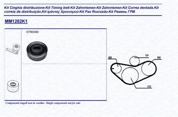 MAGNETI MARELLI 341312621101 Комплект ременя ГРМ